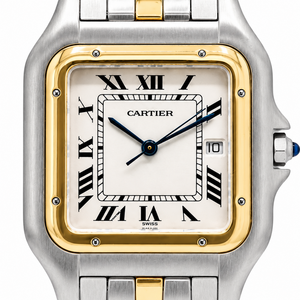 Cartier Panthere Large W25014B5 White Dial Two-Tone Watch